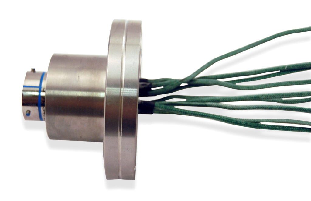 hermetic wire high power feedthrough connector