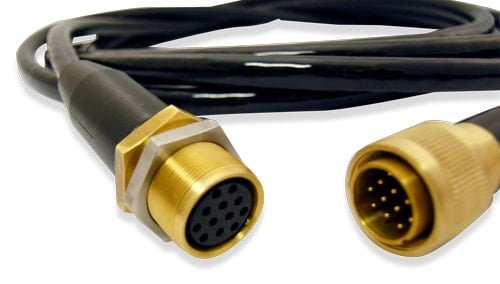 Water-tight cable assembly with jamnut