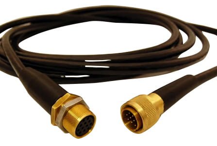 Water tight cable harness assembly with integral connectors