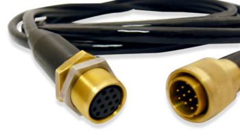 Water-tight cable assembly with jamnut