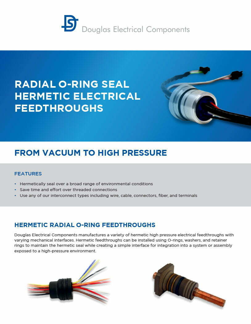 radial O-ring feedthru cover page