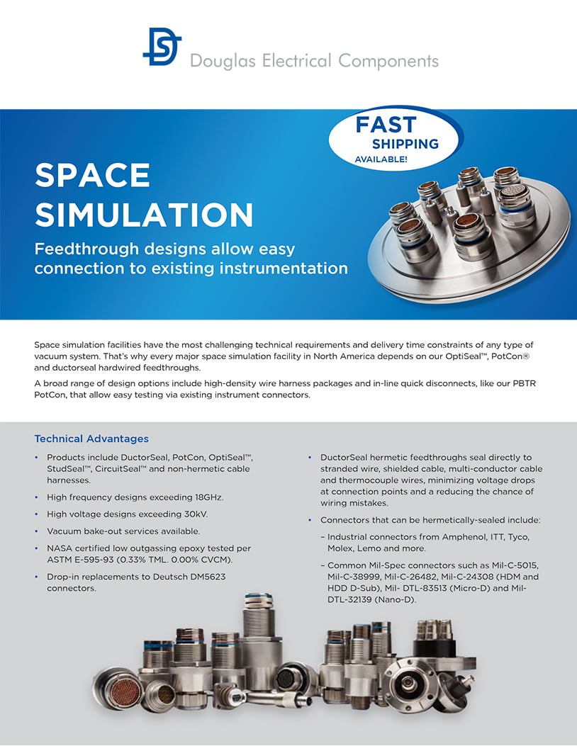 space simulation feedthru cover page