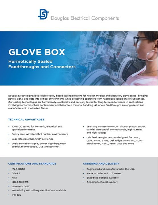 glovebox feedthrough application cover