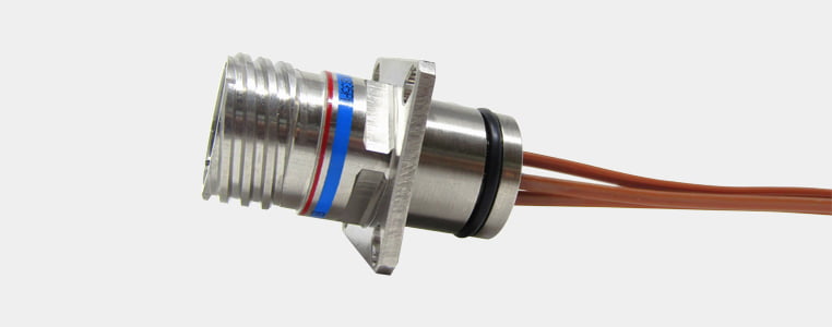 PFW hermetic backpotted connector assembly with integral wires and O-ring housing banner image