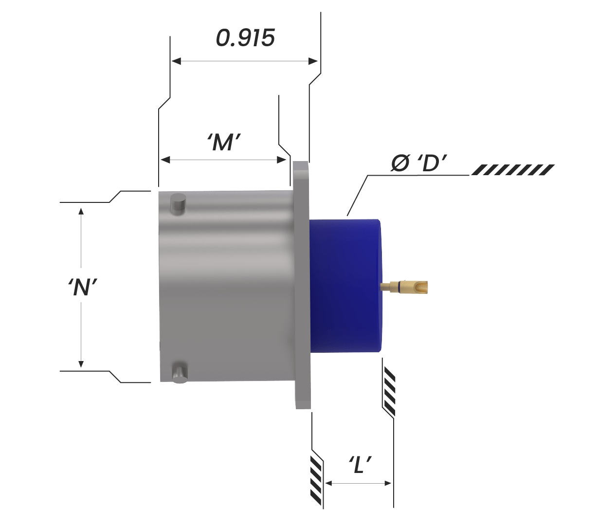 MIL-DTL-38999 Series I Box Mount Connector