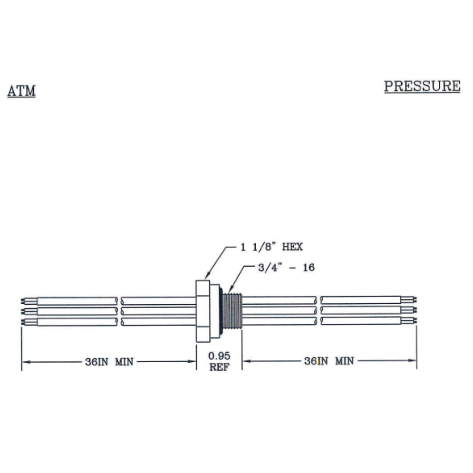 28195T HERMETIC WIRE FEEDTHROUGH