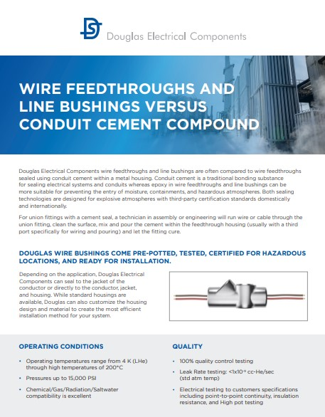 Line Bushings vs Cement