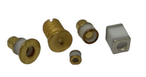 Multiple ceramic-to-metal seals